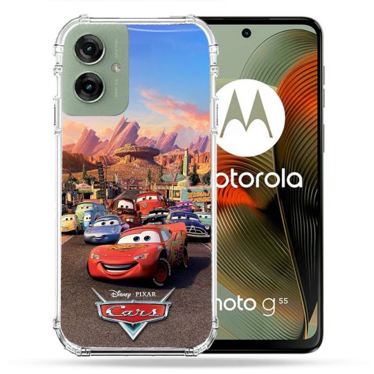 Coque Renforcée Pour Motorola G55 5G Cars Affiche