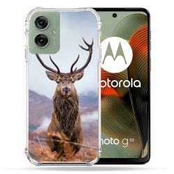 Coque Renforcée Pour Motorola G55 5G Chasse Chevreuil Montagne