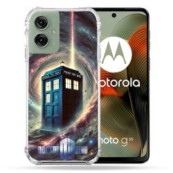 Coque Renforcée Pour Motorola G55 5G Dr Who Tardis Univers