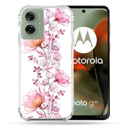 Coque Renforcée Pour Motorola G55 5G Fleur Eclosion