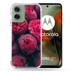 Coque Renforcée Pour Motorola G55 5G Fleur Pivoine