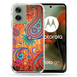 Coque Renforcée Pour Motorola G55 5G Fleur Psychedelic
