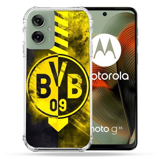 Coque Renforcée Pour Motorola G55 5G Foot Dortmund