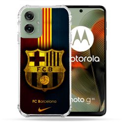 Coque Renforcée Pour Motorola G55 5G Foot FC Barcelone Vintage