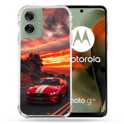 Coque Renforcée Pour Motorola G55 5G Ford Mustang GT500 Rouge