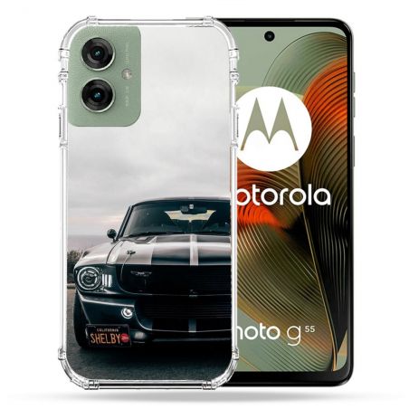 Coque Renforcée Pour Motorola G55 5G Ford Mustang GT500 Vintage