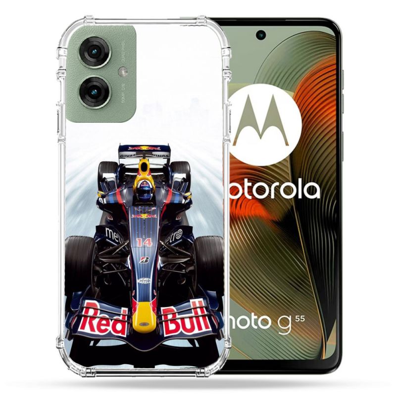 Coque Renforcée Pour Motorola G55 5G Formule 1 F1 Red Bull