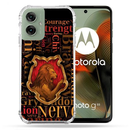 Coque Renforcée Pour Motorola G55 5G Harry Potter Griffondor