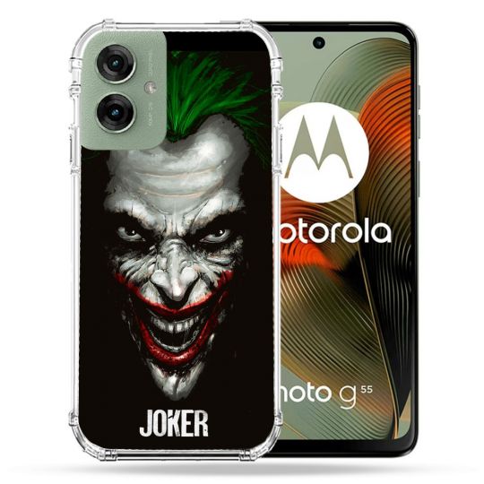 Coque Renforcée Pour Motorola G55 5G Joker Noir
