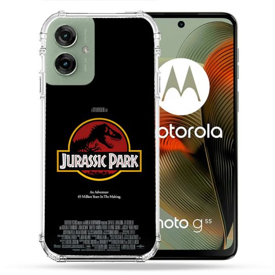 Coque Renforcée Pour Motorola G55 5G Jurassic Park Affiche