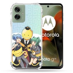 Coque Renforcée Pour Motorola G55 5G Manga Assassination Classroom Kuro Trio