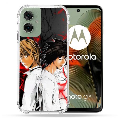 Coque Renforcée Pour Motorola G55 5G Manga Death Note Duo