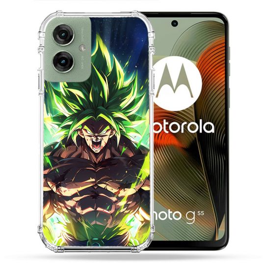 Coque Renforcée Pour Motorola G55 5G Manga Dragon Ball Broly