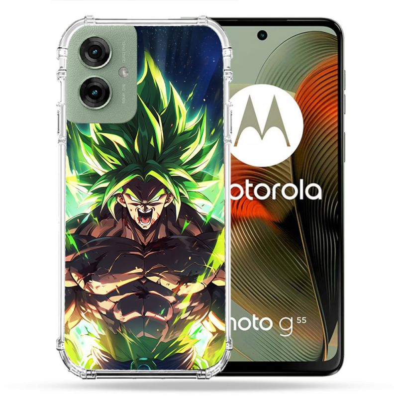 Coque Renforcée Pour Motorola G55 5G Manga Dragon Ball Broly