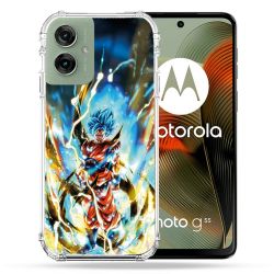 Coque Renforcée Pour Motorola G55 5G Manga Dragon Ball Sangoku Blanc