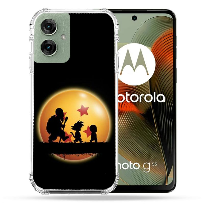 Coque Renforcée Pour Motorola G55 5G Manga Dragon Ball Vintage