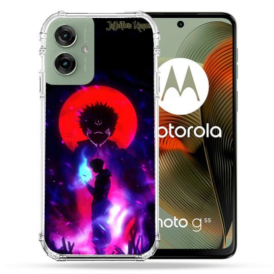Coque Renforcée Pour Motorola G55 5G Manga Jujutsu Kaisen Itadori Sukuna