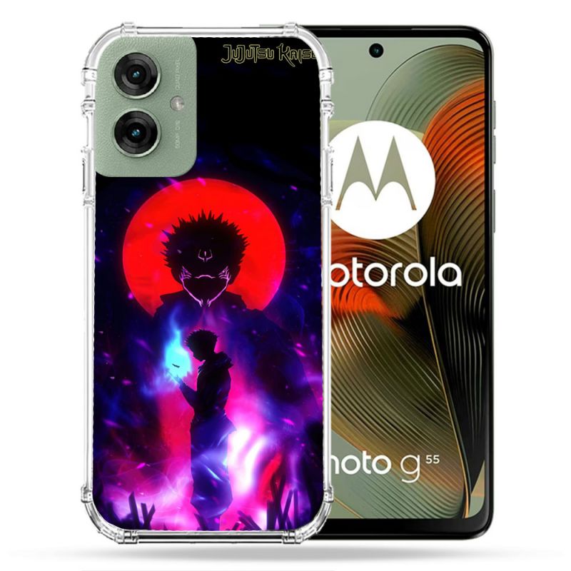 Coque Renforcée Pour Motorola G55 5G Manga Jujutsu Kaisen Itadori Sukuna