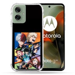 Coque Renforcée Pour Motorola G55 5G Manga My Hero Academia Noir