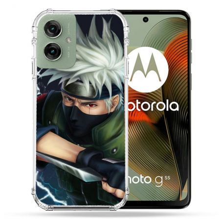 Coque Renforcée Pour Motorola G55 5G Manga Naruto Kakashi