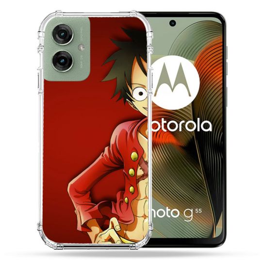 Coque Renforcée Pour Motorola G55 5G Manga One Piece Luffy