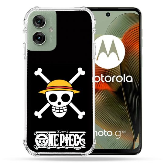 Coque Renforcée Pour Motorola G55 5G Manga One Piece Tete de Mort