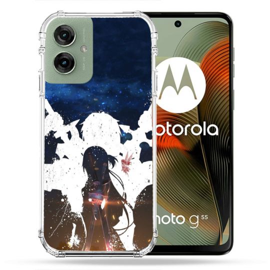 Coque Renforcée Pour Motorola G55 5G Manga SAO sword Art Online Asuna