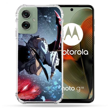 Coque Renforcée Pour Motorola G55 5G Manga Solo Leveling Sung Epee