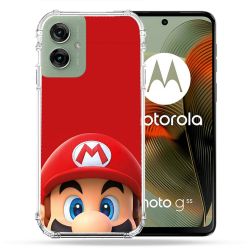 Coque Renforcée Pour Motorola G55 5G Mario Rouge