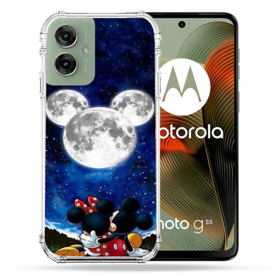 Coque Renforcée Pour Motorola G55 5G Mickey Minnie