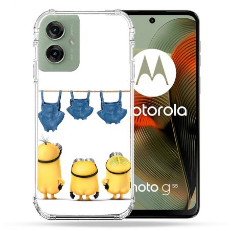 Coque Renforcée Pour Motorola G55 5G Minions Nus