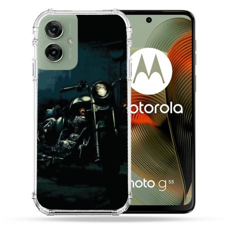 Coque Renforcée Pour Motorola G55 5G Moto Harley Vintage