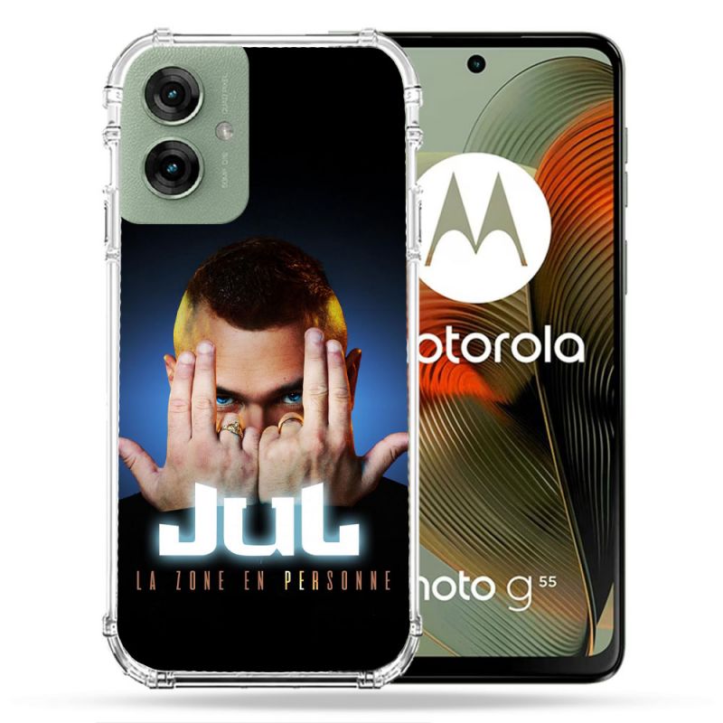 Coque Renforcée Pour Motorola G55 5G Musique Jul Signe