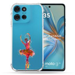 Coque Renforcée Transparente Pour Motorola G75 5G Danseuse etoile