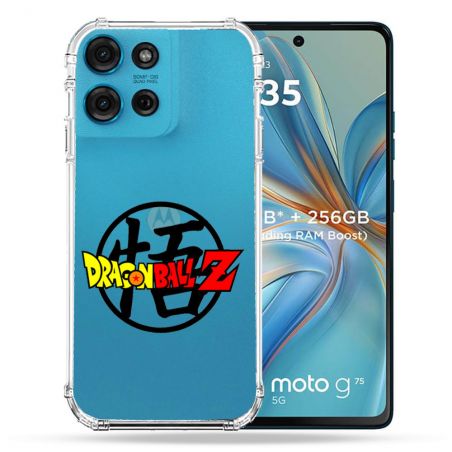 Coque Renforcée Transparente Pour Motorola G75 5G Dragon Ball Logo
