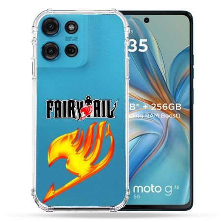 Coque Renforcée Transparente Pour Motorola G75 5G Fairy Tail