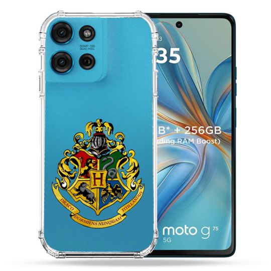 Coque Renforcée Transparente Pour Motorola G75 5G Harry Potter Poudlard