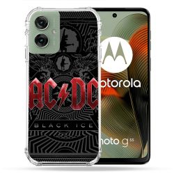 Coque Renforcée Pour Motorola G55 5G Musique Rock ACDC Rouge