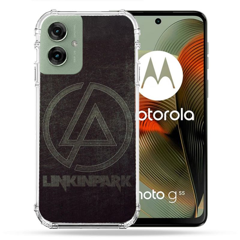 Coque Renforcée Pour Motorola G55 5G Musique Rock Linkin Park