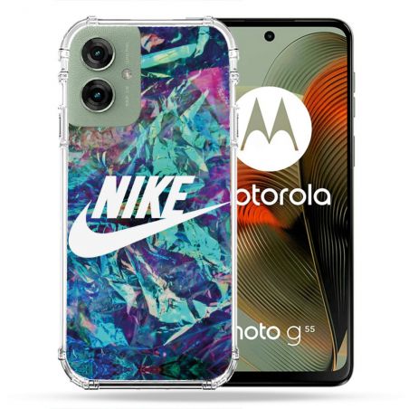 Coque Renforcée Pour Motorola G55 5G Nike Turquoise