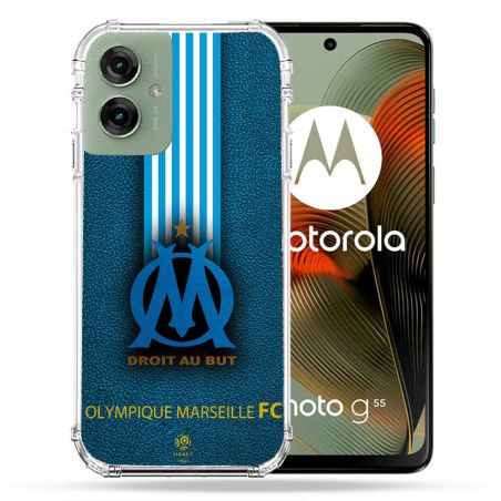 Coque Renforcée Pour Motorola G55 5G Olympique Marseille OM Bande