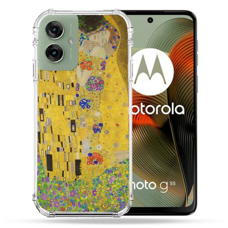 Coque Renforcée Pour Motorola G55 5G Peinture Le Baiser