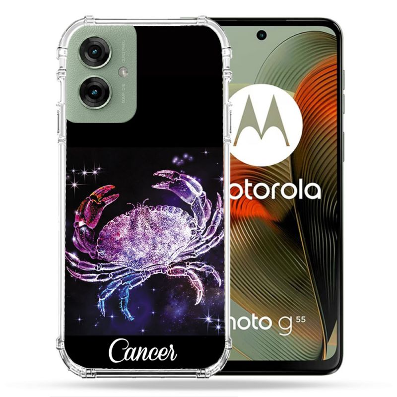 Coque Renforcée Pour Motorola G55 5G Signe Zodiaque 2 Cancer