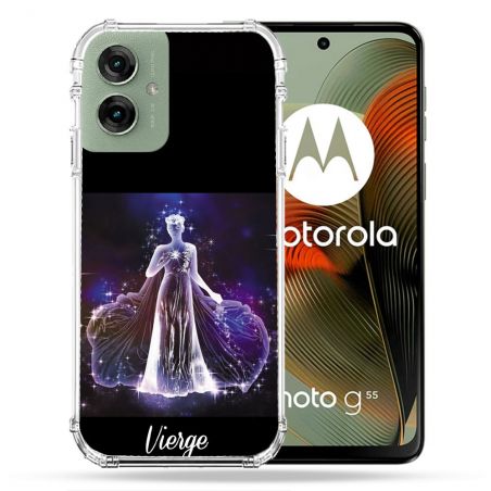 Coque Renforcée Pour Motorola G55 5G Signe Zodiaque 2 Vierge