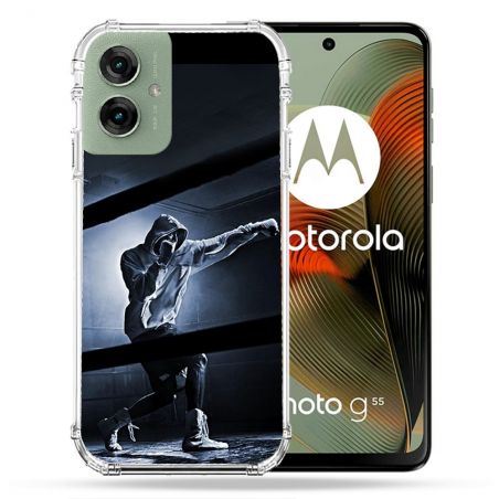 Coque Renforcée Pour Motorola G55 5G Sport Boxe Poing