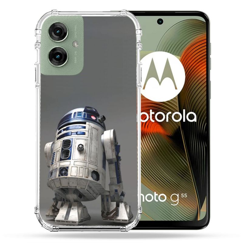 Coque Renforcée Pour Motorola G55 5G Star Wars - R2D2