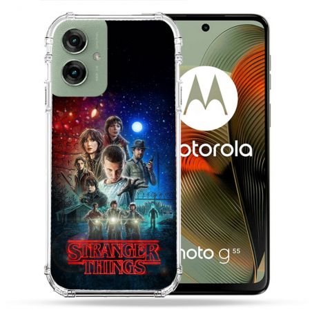 Coque Renforcée Pour Motorola G55 5G Stranger Things Affiche 1