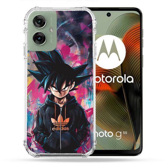 Coque Renforcée Pour Motorola G55 5G Street Art Sangoku