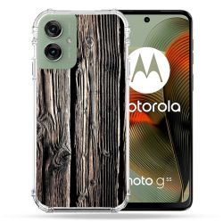Coque Renforcée Pour Motorola G55 5G Texture Bois