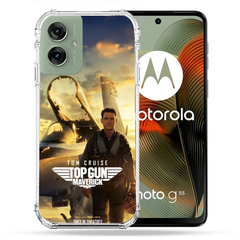Coque Renforcée Pour Motorola G55 5G Top Gun